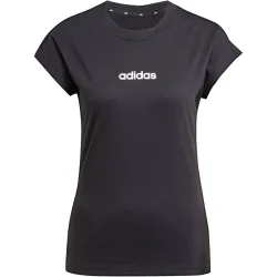 adidas Damen Essentials Linear Cotton T-Shirt
