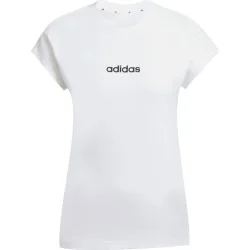 adidas Damen Essentials Linear Cotton T-Shirt