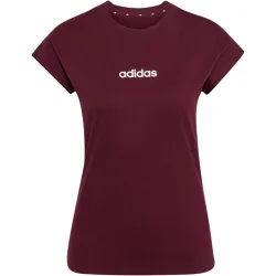 adidas Damen Essentials Linear Cotton T-Shirt
