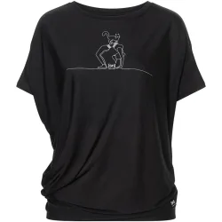 Super.Natural Damen Cat Yoga Loose T-Shirt