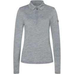 Super.Natural Damen Zip Polo Longsleeve