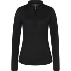 Super.Natural Damen Zip Polo Longsleeve