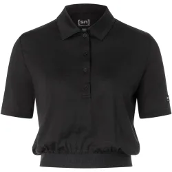 Super.Natural Damen Crop Polo T-Shirt