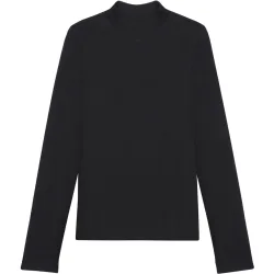 KnowledgeCotton Apparel Damen Rib High Neck Longsleeve