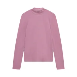 KnowledgeCotton Apparel Damen Rib High Neck Longsleeve