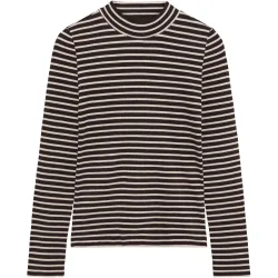 KnowledgeCotton Apparel Damen Rib High Neck Longsleeve