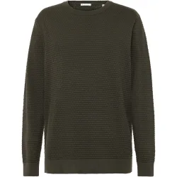 KnowledgeCotton Apparel Herren Vagn Bubble Knit Crew Neck Pullover