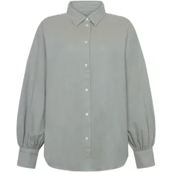 KnowledgeCotton Apparel Damen Fisbone Flanel Balloon Arms Bluse