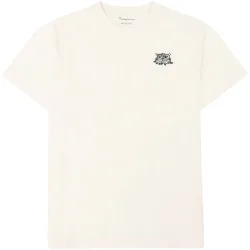 KnowledgeCotton Apparel Herren Owl Chest Embroidery T-Shirt