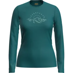 Icebreaker Damen 200 Oasis Sunrise Summit Longsleeve