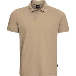 Jack Wolfskin Travel Herren Poloshirt Beige, Herren, Größe: M