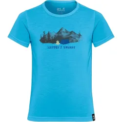 Jack Wolfskin Kinder Hiking Graphic T-Shirt