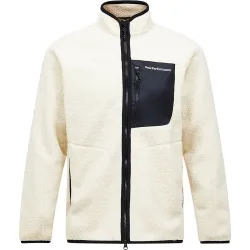 PEAK PERFORMANCE Naturerush Pile Zip Herren Midlayer Weiss, Herren, Größe: L