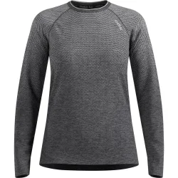 Odlo Essential Seamless Langarm-Laufshirt für Damen - Training, Running - grau, L