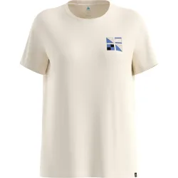 Odlo Damen Cotton Blend Odlo Flags T-Shirt