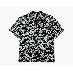 Mazine Damen Printed Crinkle Bluse