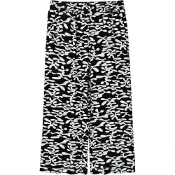 Mazine Damen Printed Wide Leg Viscose Hose