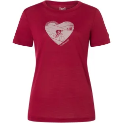 Super.Natural Damen Bergzeit Bike Heart T-Shirt