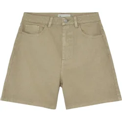 KnowledgeCotton Apparel Damen Gale Straight Mid-Rise Twill Shorts