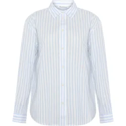 KnowledgeCotton Apparel Damen Yarn Dyed Bluse