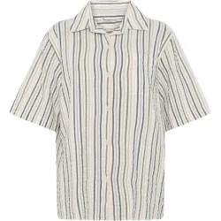 KnowledgeCotton Apparel Damen Seersucker Stripe Bluse
