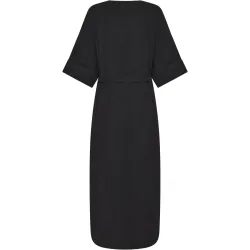 KnowledgeCotton Apparel Damen Linen-Mix V-Neck Kleid