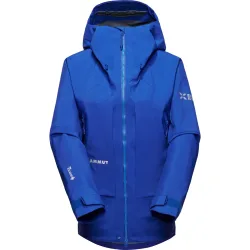 Mammut Strapazierfähige GORE-TEX Pro Bergjacke Eiger Nordwand Pro HS Hooded Jacket Women Blau S