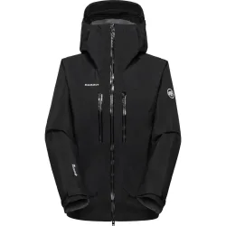 Mammut Strapazierfähige GORE-TEX Pro All-Mountain-Jacke Crater Pro HS Hooded Jacket Women Schwarz M