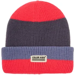 Color Kids Kinder Wool & Contrast Mütze