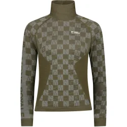 Mons Royale Damen Ascender Merino Seamless Mock Longsleeve