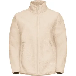 Jack Wolfskin High Curl Damen Midlayer Beige, Damen, Größe: M