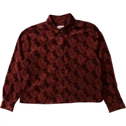Brava Fabrics Damen Bombon Babycord Boxy Bluse
