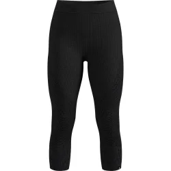 Odlo Seamless Performance Wool Base Layer 3/4 Tights für Damen - Wandern, Skilanglauf - schwarz, XS