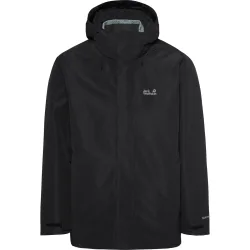 Jack Wolfskin Pinetrail 3in1 Herren Outdoorjacke Schwarz, Herren, Größe: XL
