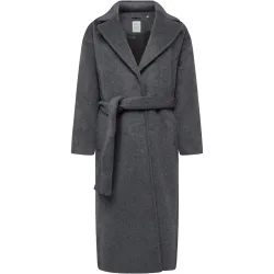 KnowledgeCotton Apparel Damen Wool Lapel Mantel