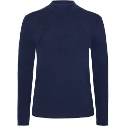 KnowledgeCotton Apparel Damen Merino Rib Mock Neck Longsleeve