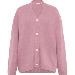 KnowledgeCotton Apparel Damen Soufflé Yarn Cardigan Jacke