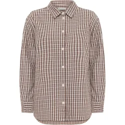 KnowledgeCotton Apparel Damen Vega Relaxed Check Hemd