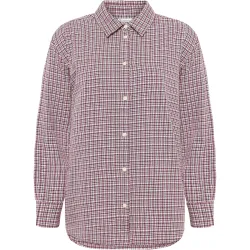 KnowledgeCotton Apparel Damen Vega Relaxed Check Hemd