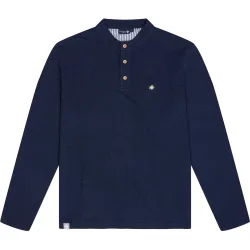 Bavarian Caps Herren Edelweiß Feinstrick Polo Longsleeve