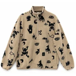 Mazine Herren Printed Fleece Half-Zip Pullover