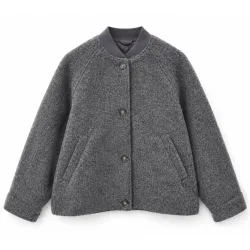 Mazine Damen Vegan Wool Bomber Jacke