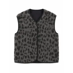 Mazine Damen Printed Sherpa Weste