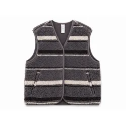 Mazine Damen Printed Sherpa Weste