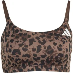 adidas Damen Optime AOP Leopard Light Support Sport BH