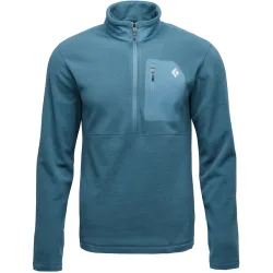 Black Diamond Herren Rift Half Zip Fleece Pullover