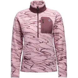 Black Diamond Damen Rift Half Zip Fleece Pullover