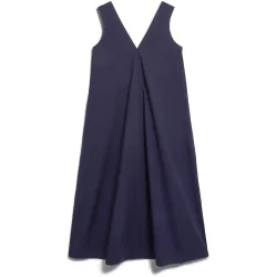 Armedangels Damen Poplin Maxi V-Neck Kleid