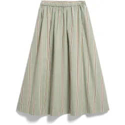 Armedangels Damen Stripe A-Line Midi Rock
