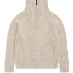 Bergans Damen Milde Knitted Wool Half Zip Pullover